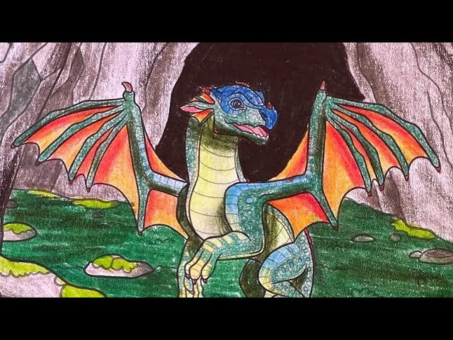 Wings of fire coloring book page