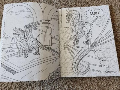 Official wings of fire coloring book media tie