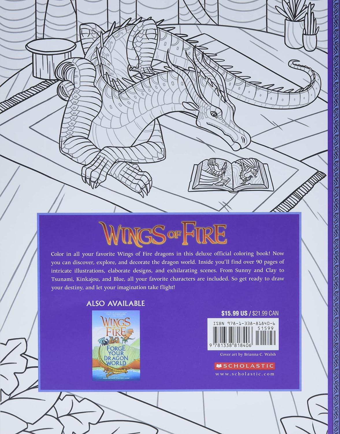 Wings of fire the official coloring book â funtime toys and gifts