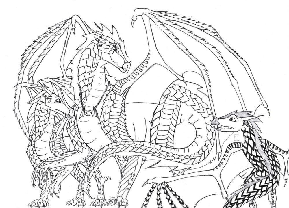 Wings of fire coloring pages pictures free printable