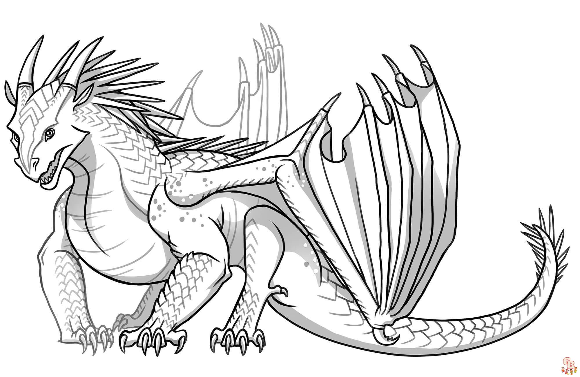 Discover the magic of wings of fire coloring pages