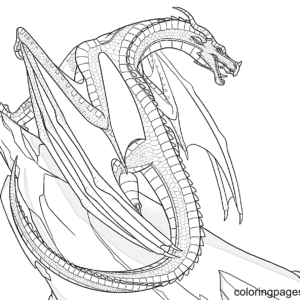 Wings of fire coloring pages printable for free download