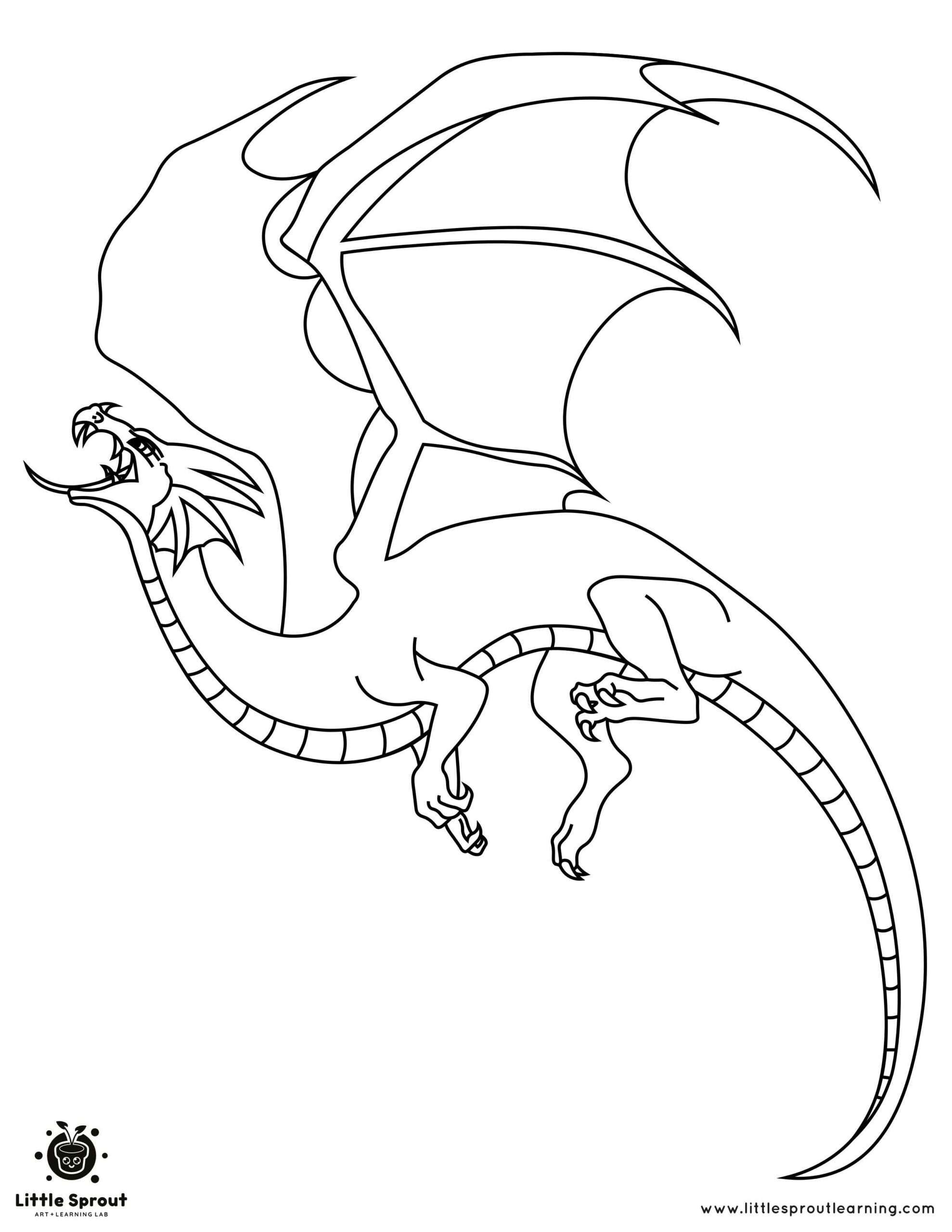 Dragon coloring pages