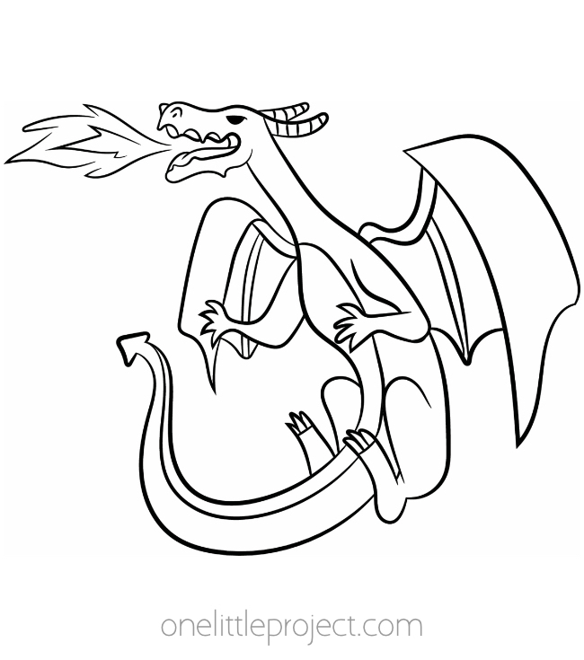 Free dragon coloring pages printable coloring pages of dragons