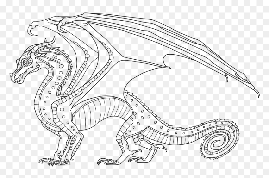 Skywing dragon from wings of fire coloring page free