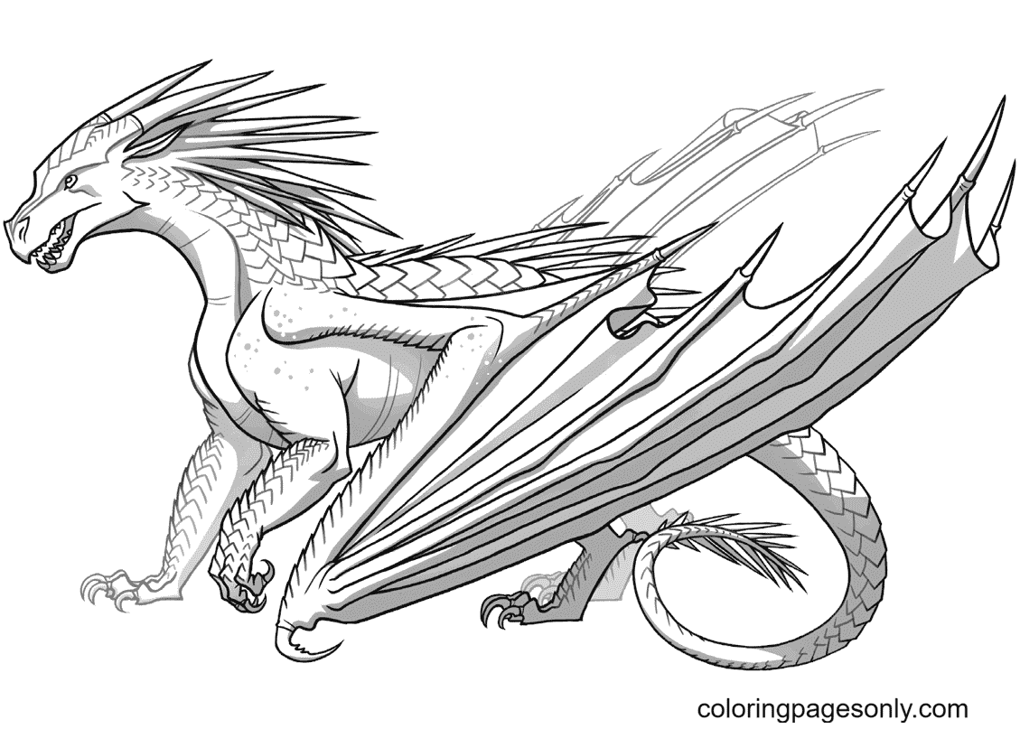 Wings of fire coloring pages printable for free download