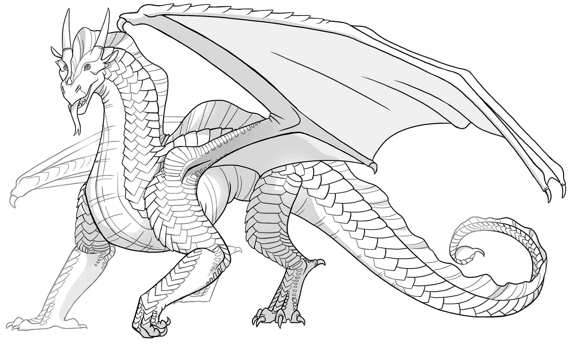 Wings of fire coloring pages