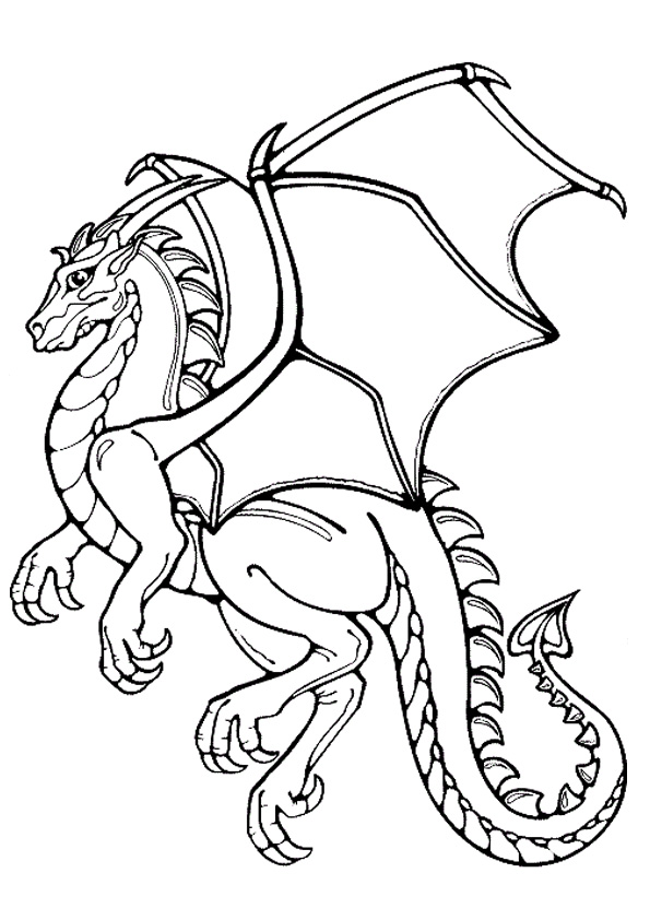 Coloring pages free dragon coloring pages