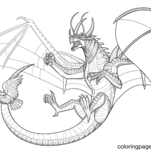 Wings of fire coloring pages printable for free download