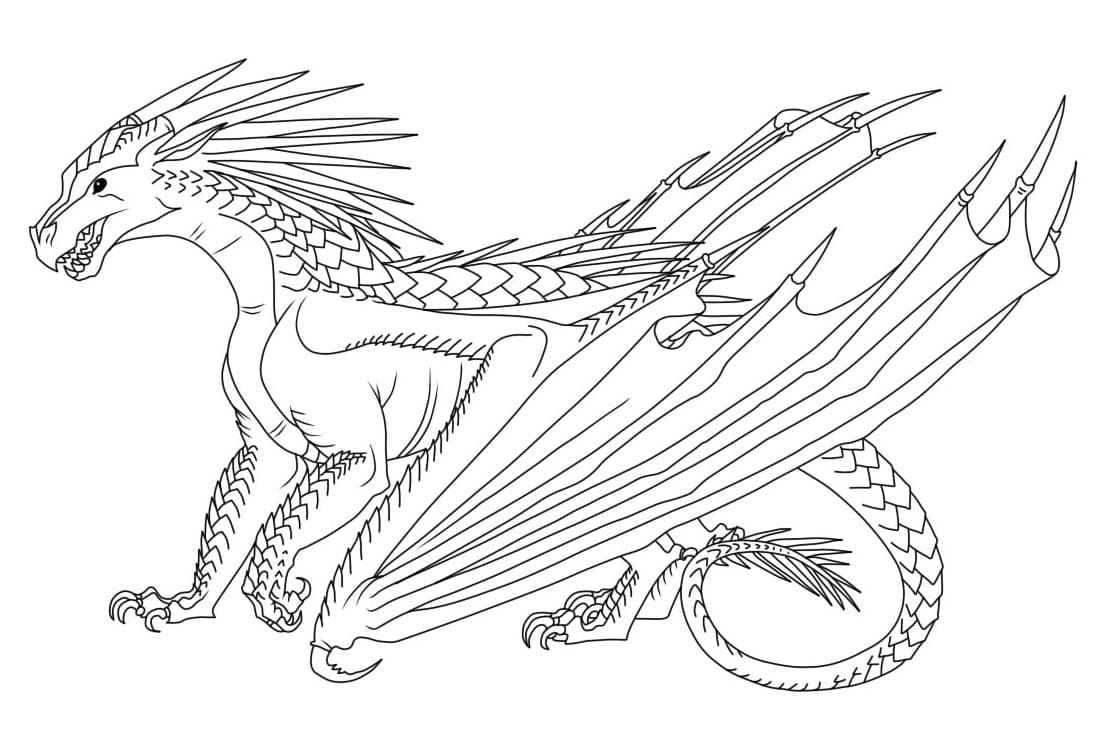 Wings of fire coloring pages