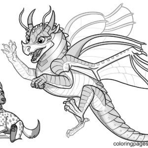 Wings of fire coloring pages printable for free download