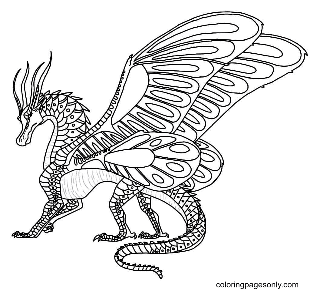 Wings of fire coloring pages printable for free download