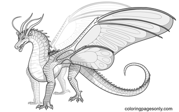 Wings of fire coloring pages