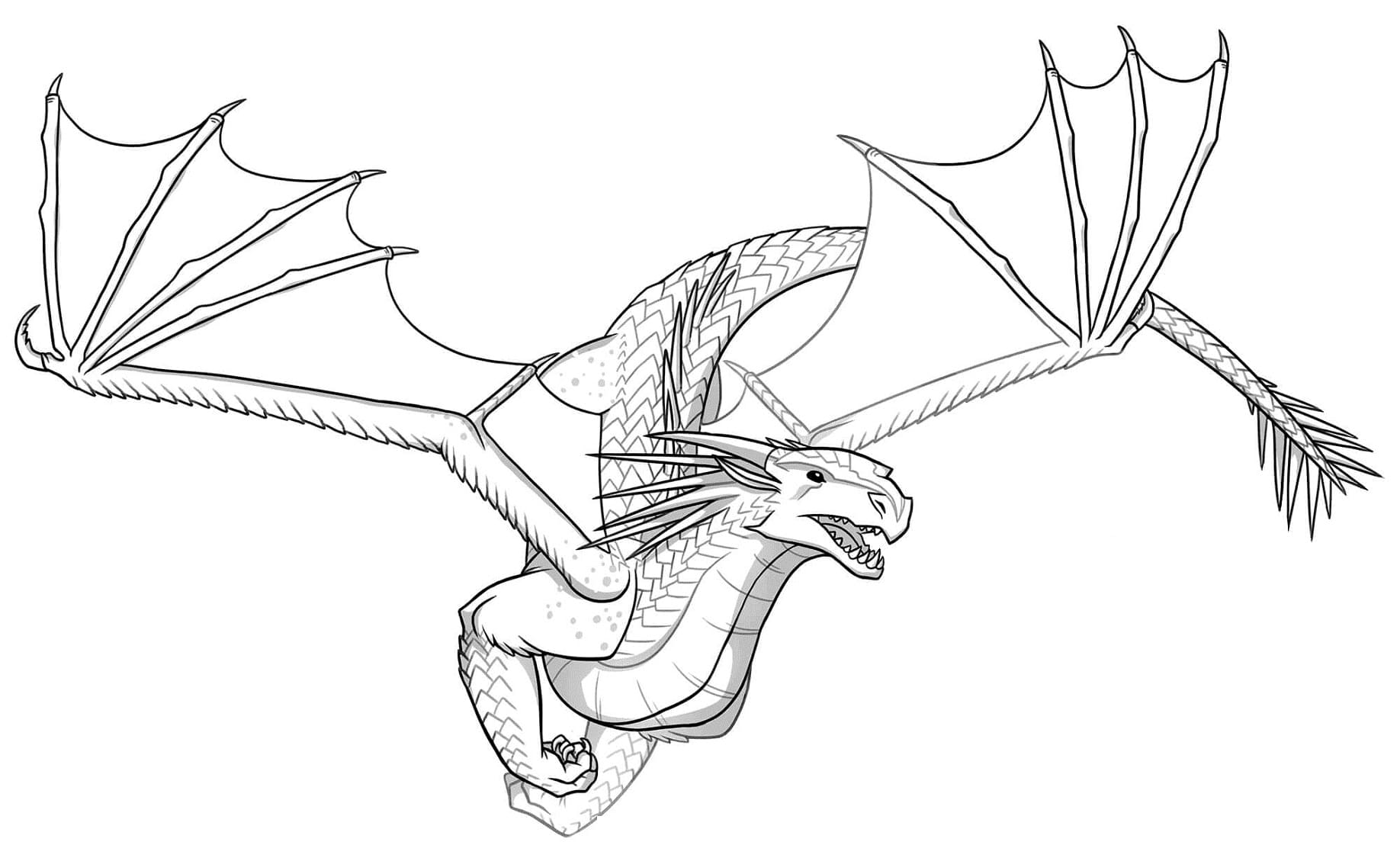 Wings of fire coloring pages