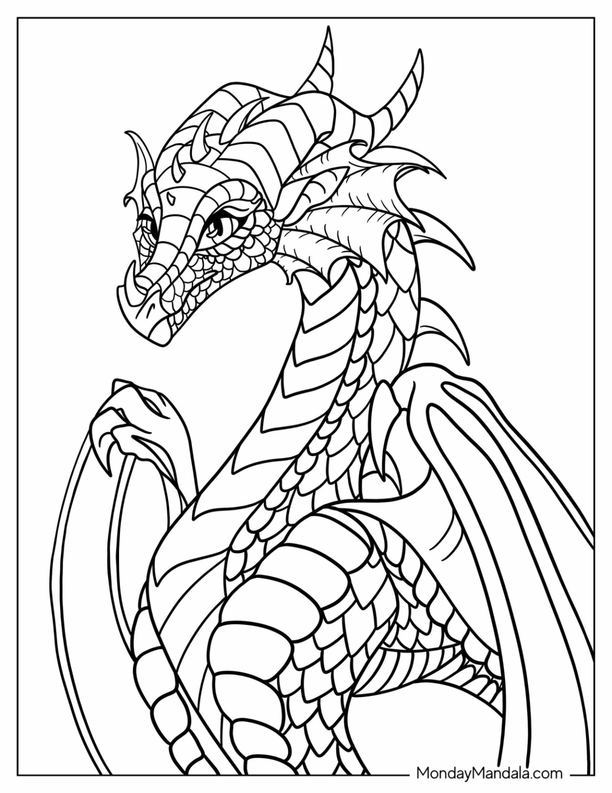 Wings of fire coloring pages free pdf printables