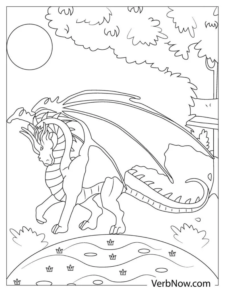 Free wings of fire coloring pages book for download printable pdf