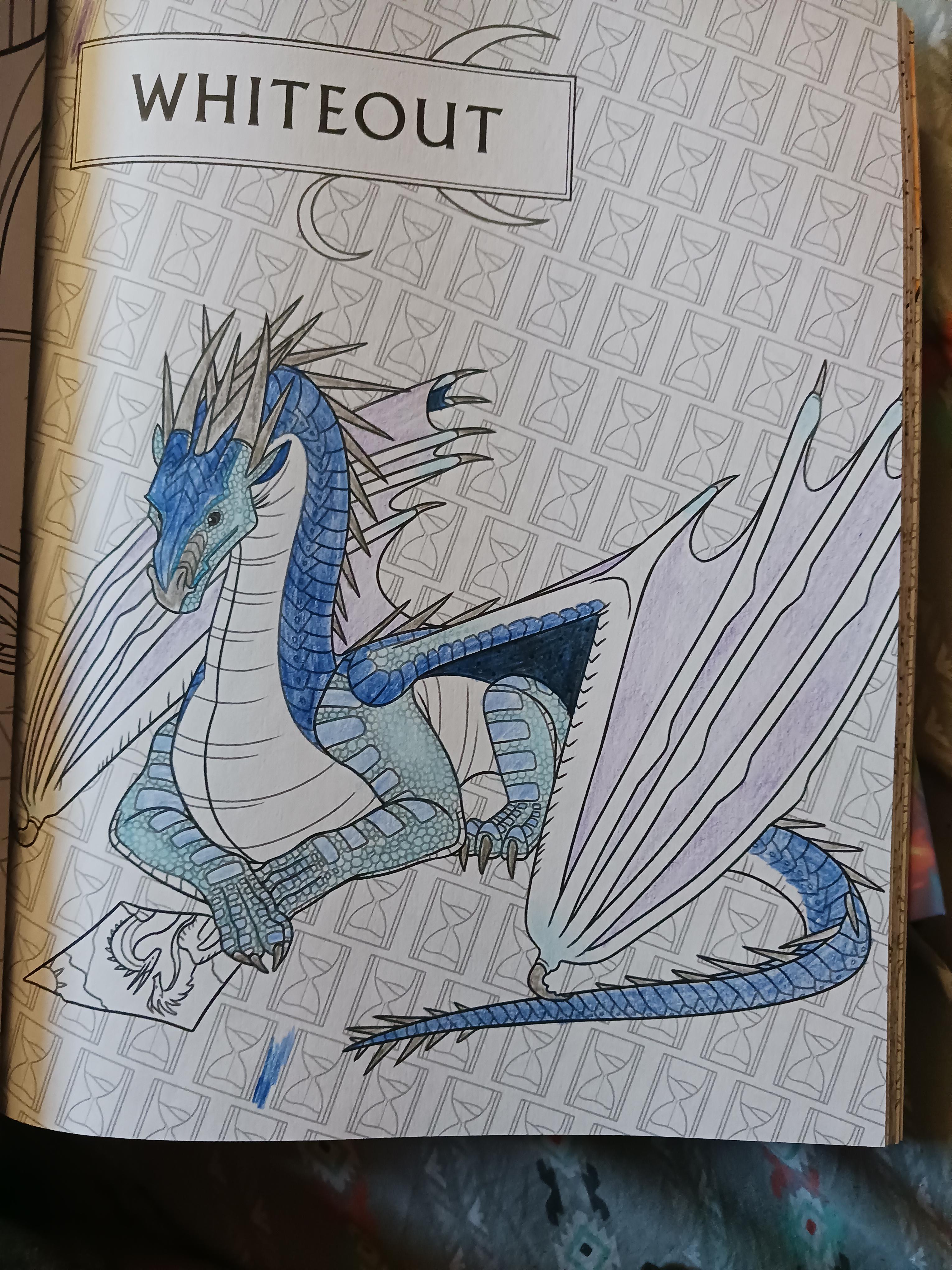 Wings of fire coloring book page rwingsoffire