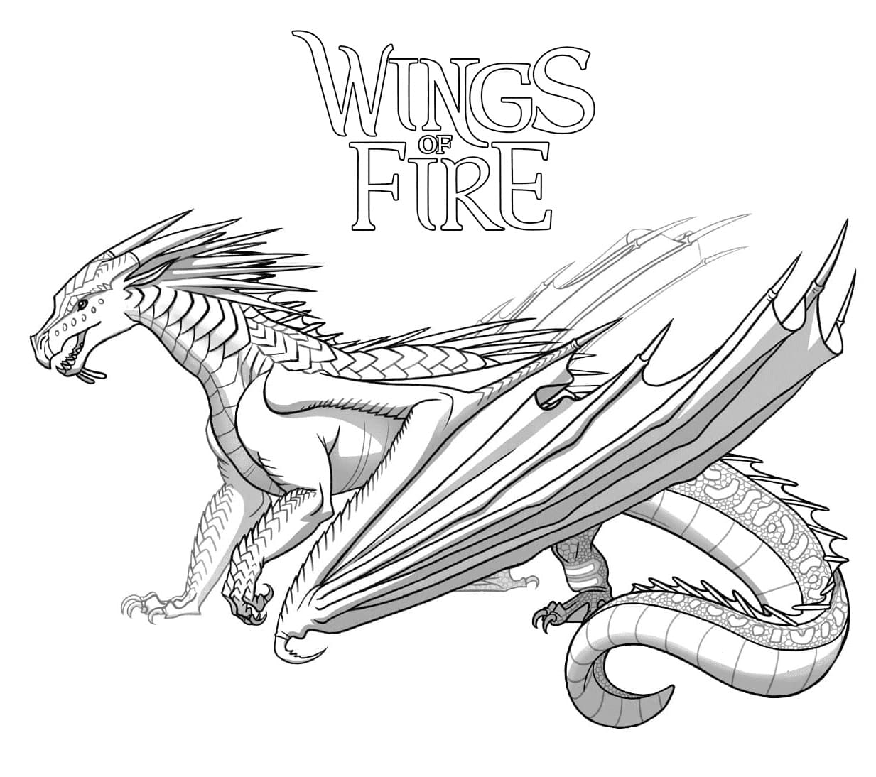 Wings of fire coloring pages