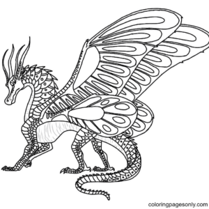 Wings of fire coloring pages printable for free download