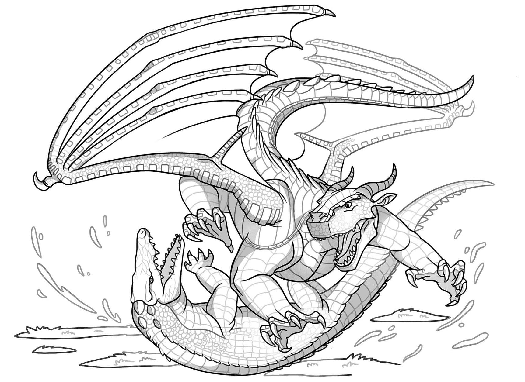 Wings of fire coloring pages