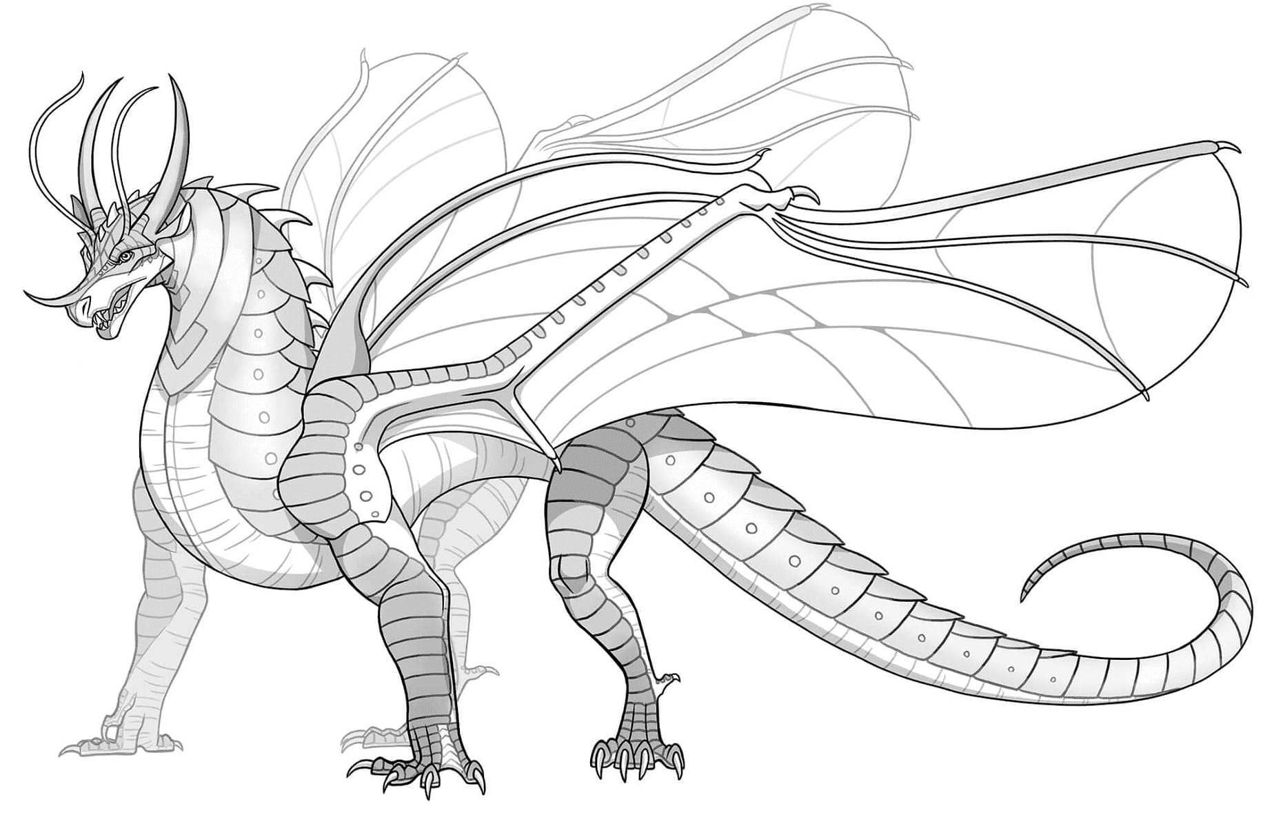 Wings of fire coloring pages