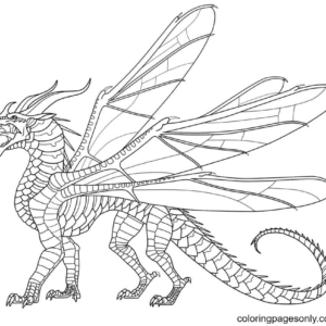 Wings of fire coloring pages printable for free download