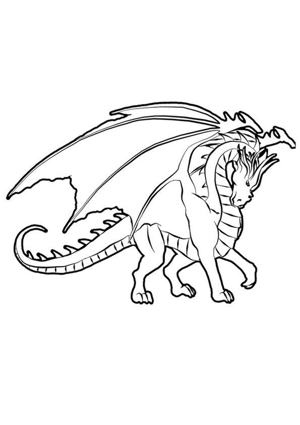 Coloring pages dragon coloring sheet for kids