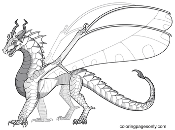 Wings of fire coloring pages