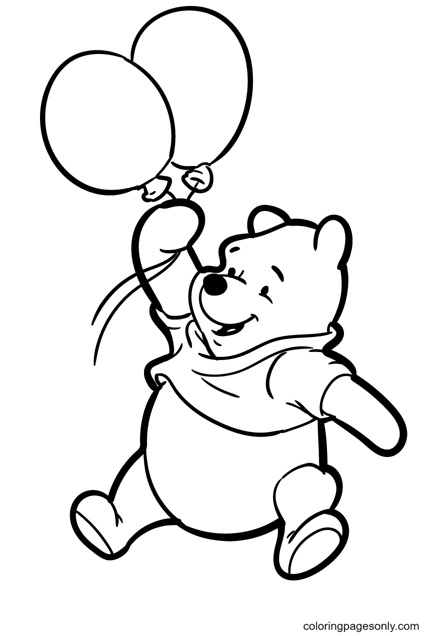 Winnie the pooh coloring pages printable for free download