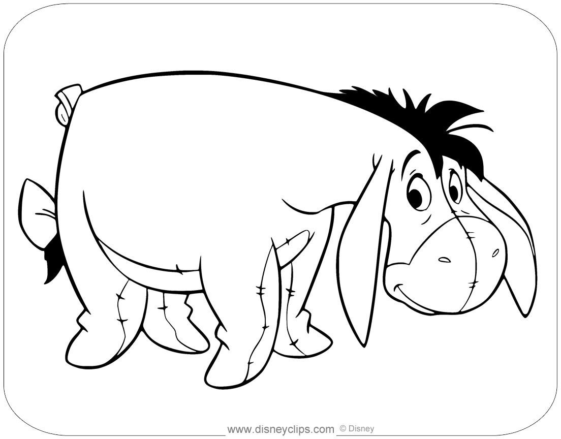 Eeyore coloring pages