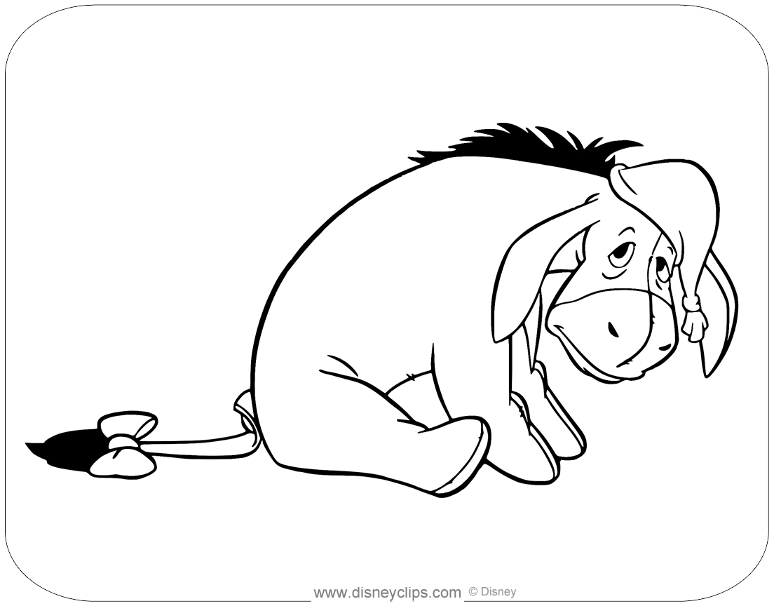 Eeyore coloring pages