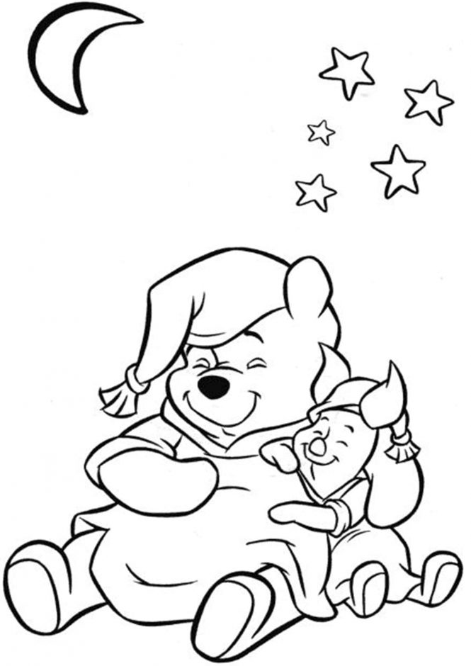 Free easy to print winnie the pooh coloring pages