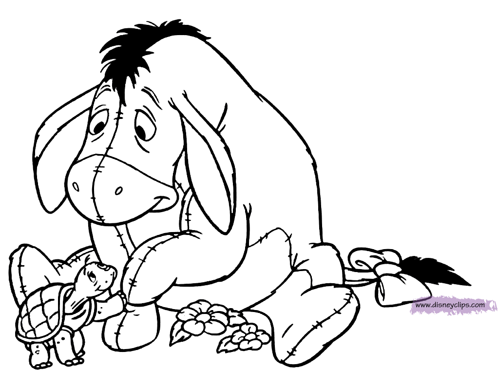 Eeyore coloring pages