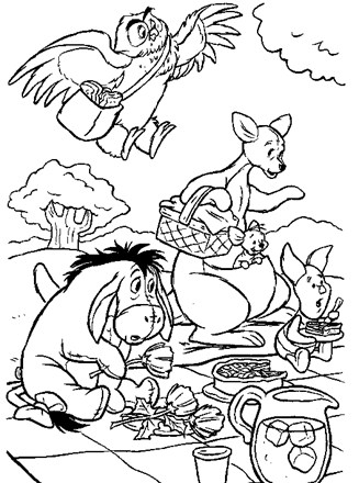 Winnie the pooh coloring page