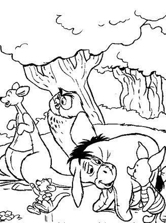 Winnie the pooh coloring page