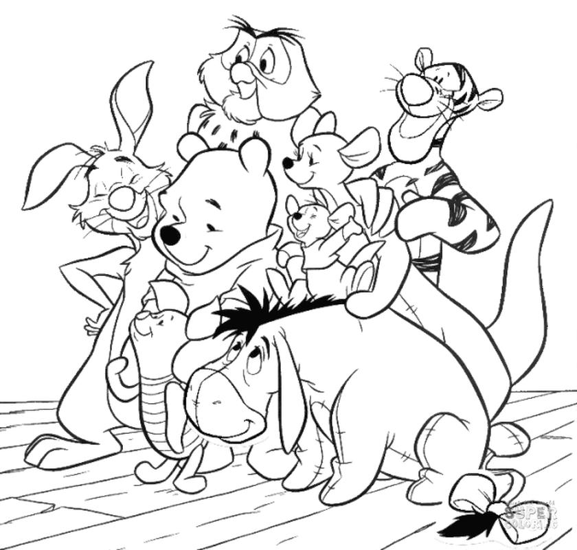 Get this winnie the pooh coloring pages pooh and all his friends