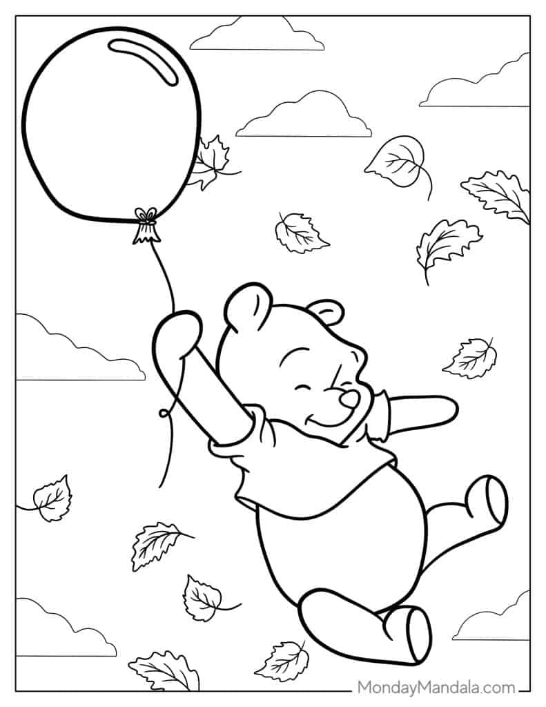 Winnie the pooh coloring pages free pdf printables