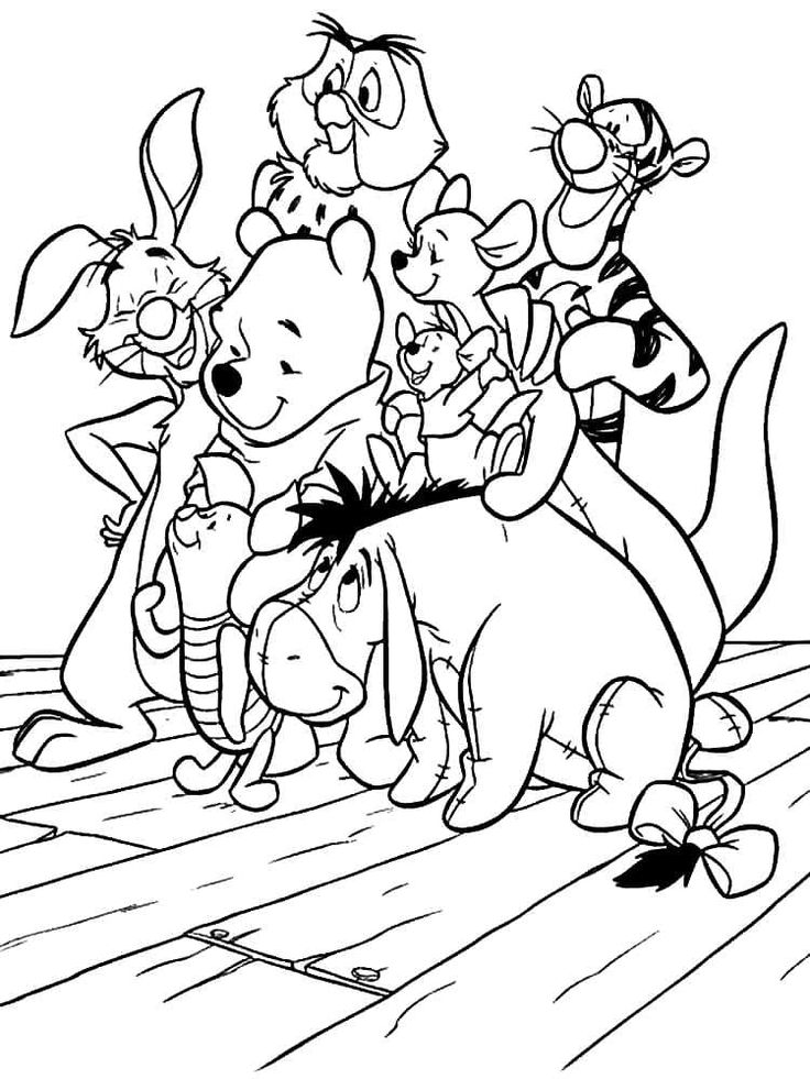 Winnie the pooh coloring pages wonder day â coloring pages for children and adults cartoon coloring pages cute coloring pages owl coloring pages