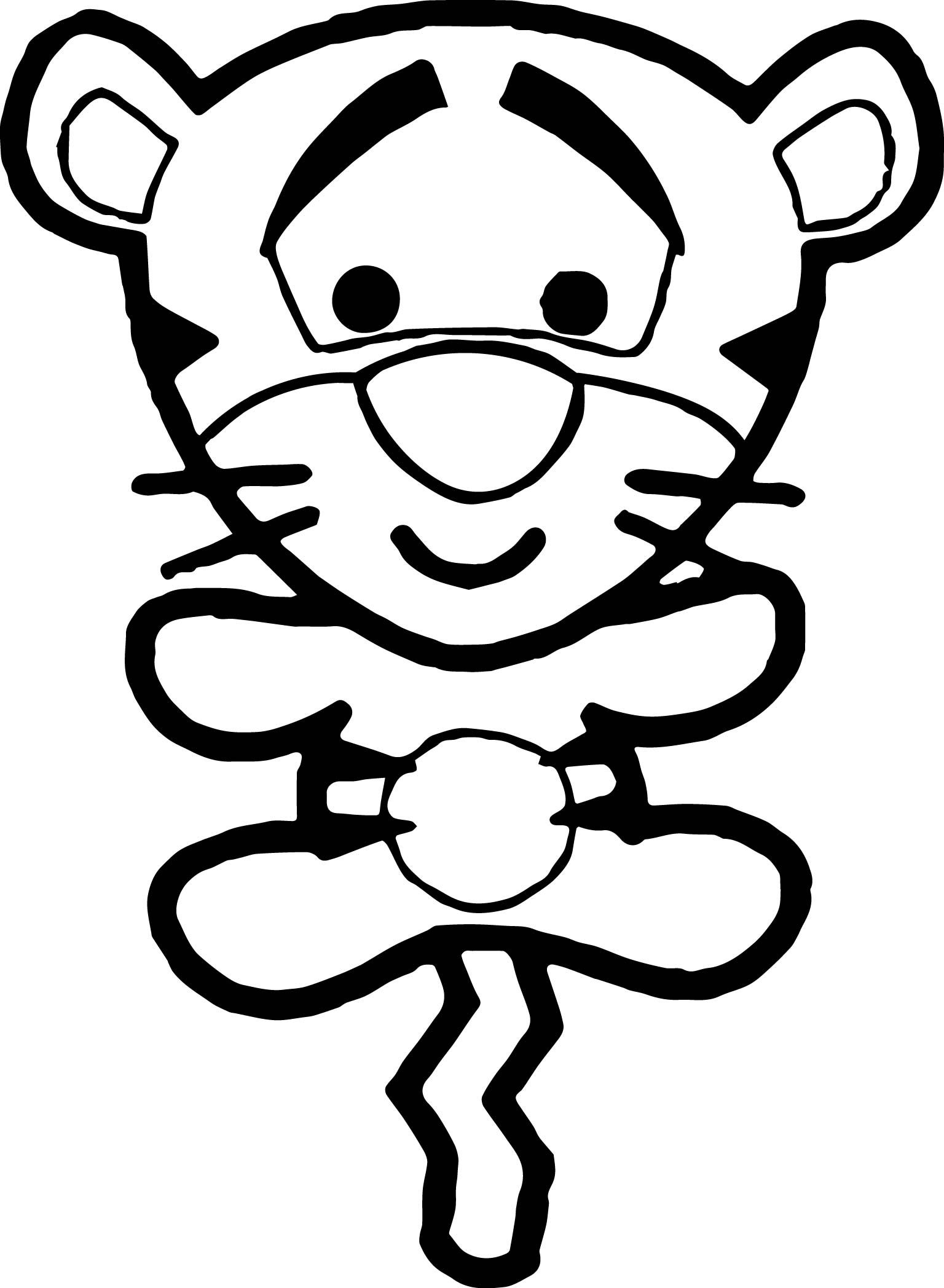 Winnie the pooh chibi coloring page