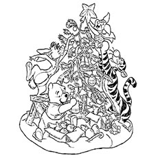 Top free printable disney christmas coloring pages online