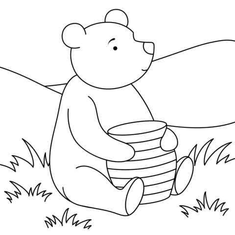 Winnie coloring page free printable coloring pages