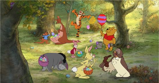 Easter with winnie the pooh coloring pages egg design ideas