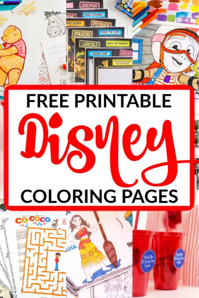 Free printable disney coloring pages for movie fans