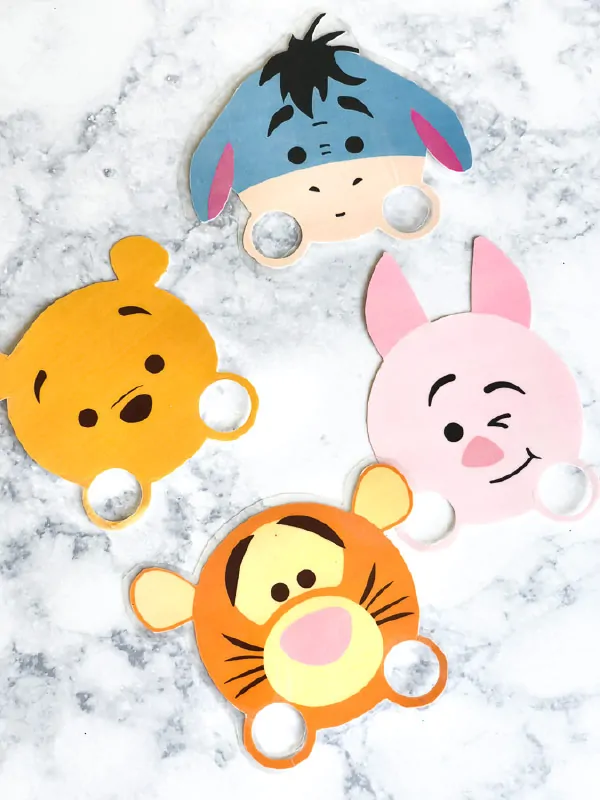 Free tsum tsum winnie the pooh printable puppets