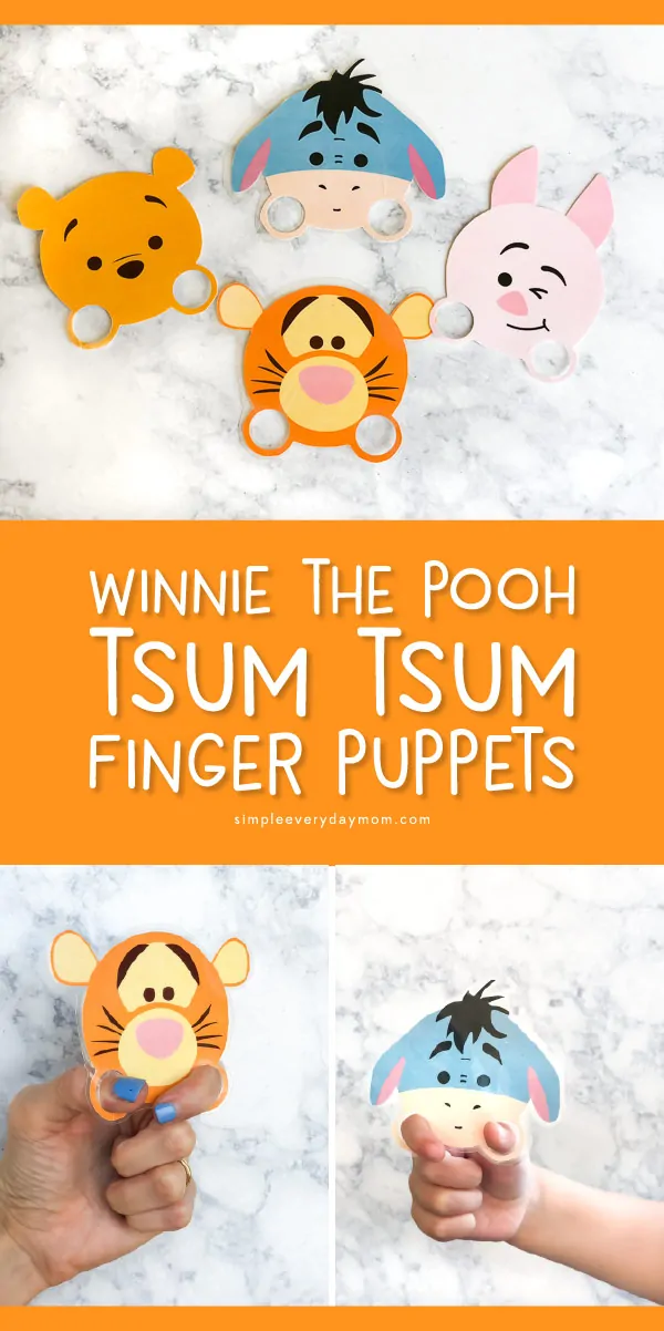 Free tsum tsum winnie the pooh printable puppets