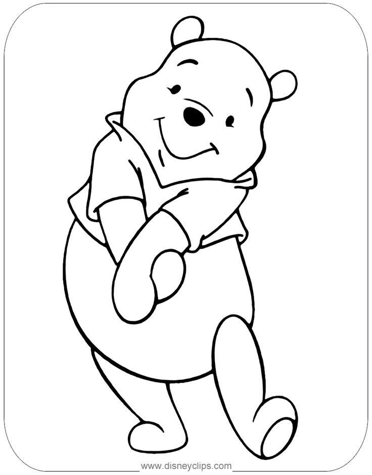 Adorable winnie the pooh coloring page winnie the pooh drawing winnie the pooh tattoos cartoon coloring pages