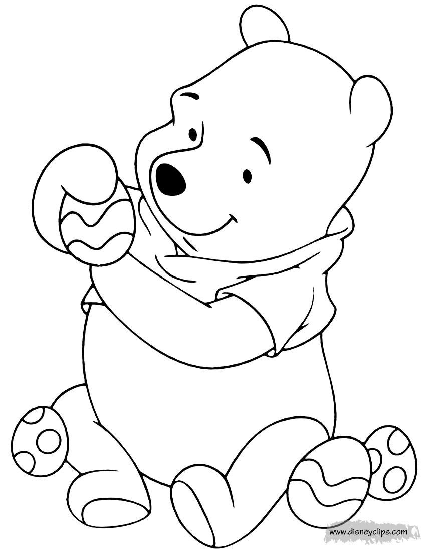 Printable disney easter coloring pages