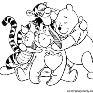 Winnie the pooh coloring pages printable for free download