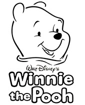 Winnie the pooh easter coloring page