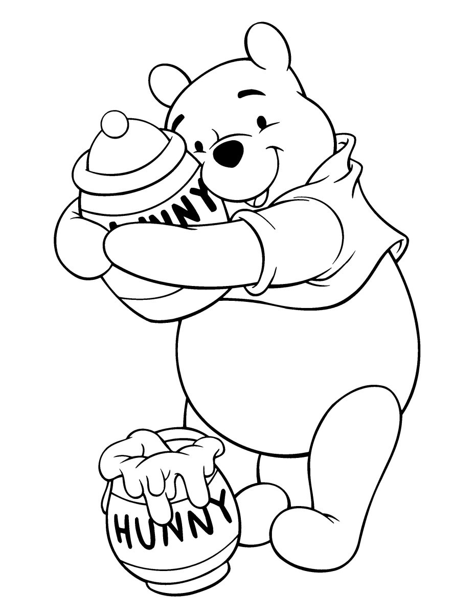 Coloring pages winnie the poohg books pages bear page awesome of phenomenal